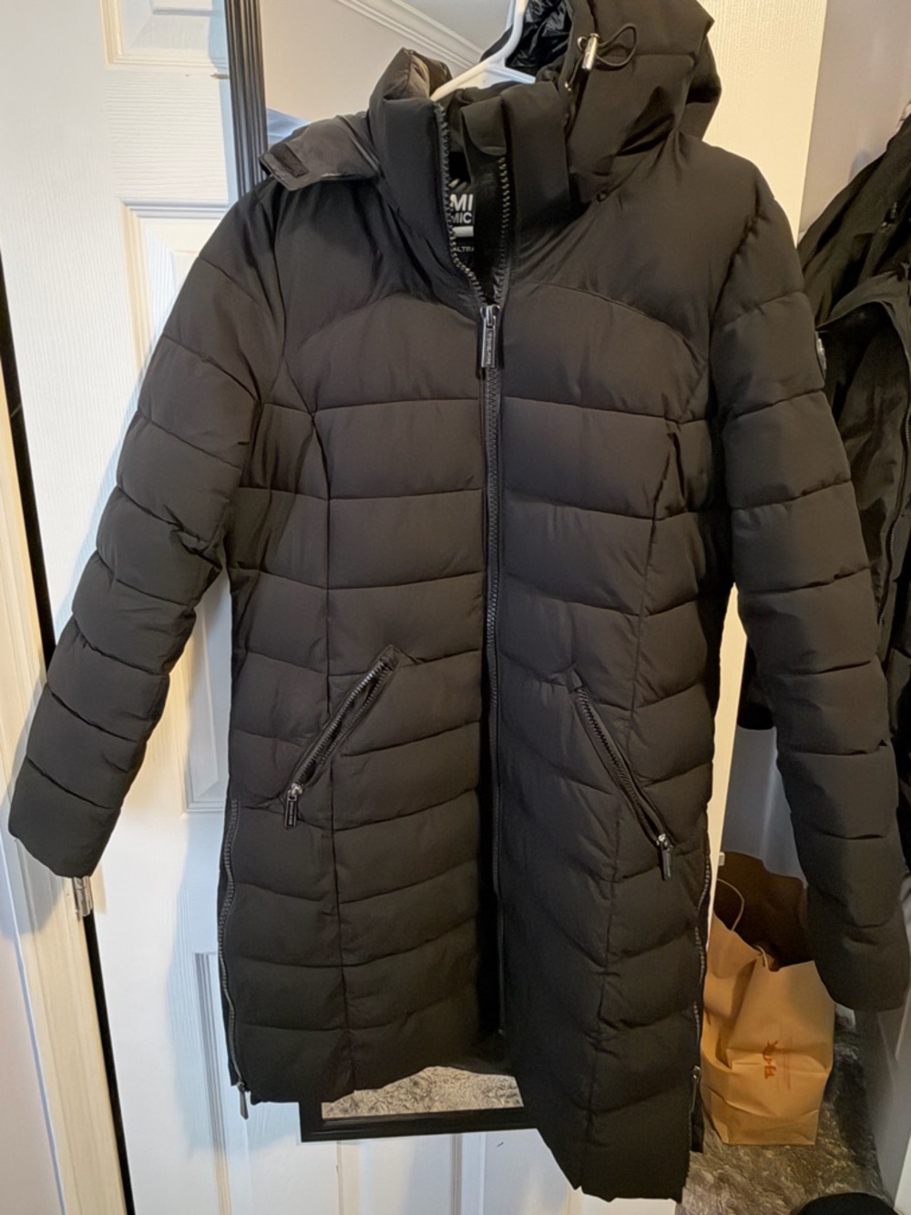 Michael Kors Black Lightweight Puffer Jacket